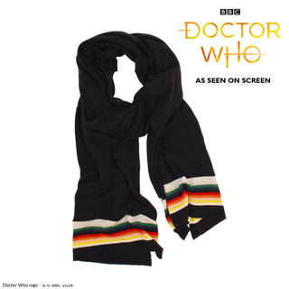 Doctor Who Large Striped Wool Scarf - Corgi Socks