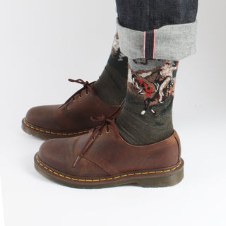 Men's Cowboy Scene Wool Socks