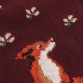 Fox in the Meadow Cotton Socks - Corgi Socks