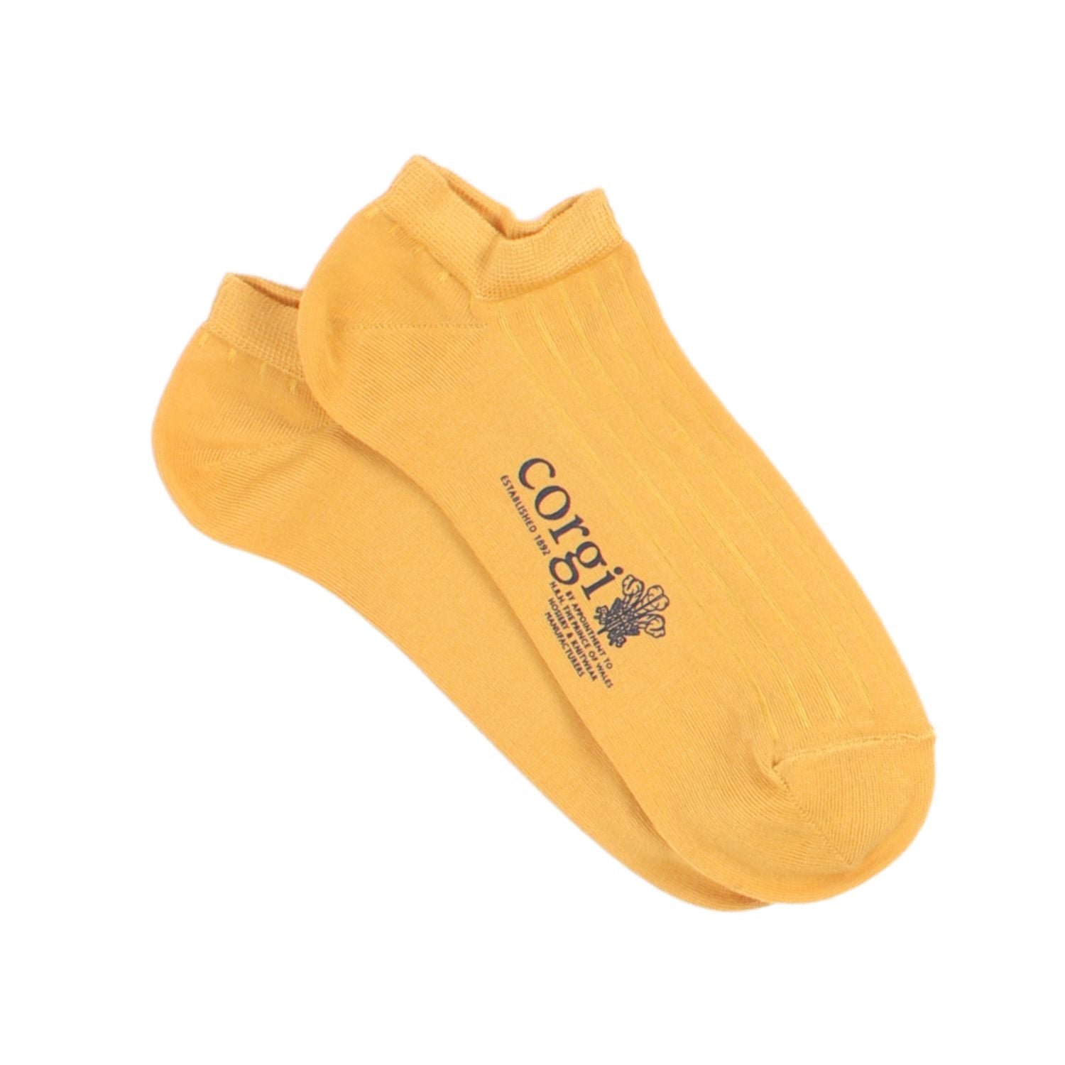 Women's Cotton Trainer Socks Gold
