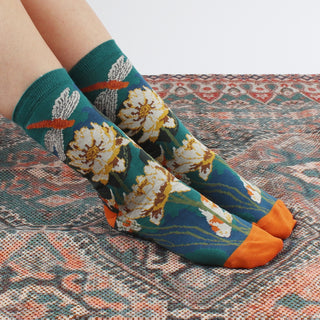 Women's Lily Pond Cotton Socks