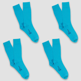 Men's 4-Pair Ribbed Cotton Gift Box - Corgi Socks
