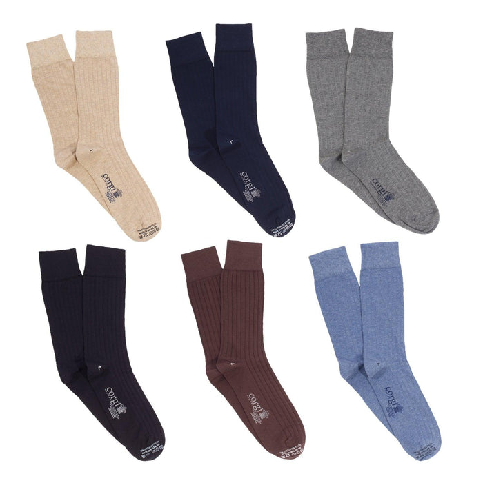 Men's Classic 6-Pair Cotton Gift Box - Corgi Socks