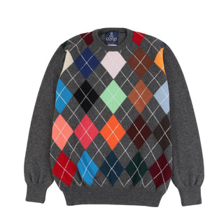Men's Crew Argyle Sweater - Corgi Socks