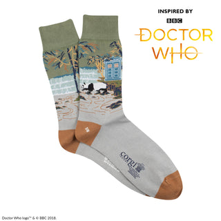 Men's Doctor Who Chengdu Scene Cotton Socks - Corgi Socks