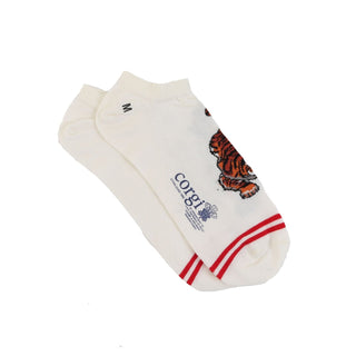 Men's Low Cut Prowling Tiger Cotton Socks - Corgi Socks