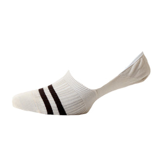 Men's Mercerised Cotton Invisible Sports Stripe Socks - Corgi Socks