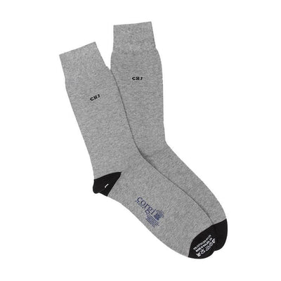 Men's Monogrammed 3-Pair Cotton Gift Box - Corgi Socks