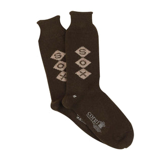 Men's Monogrammed Pure Cashmere Socks - Corgi Socks