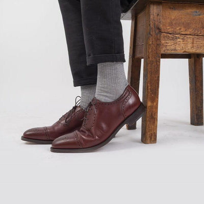 Men's Over the Calf Rib Cotton Socks - Corgi Socks