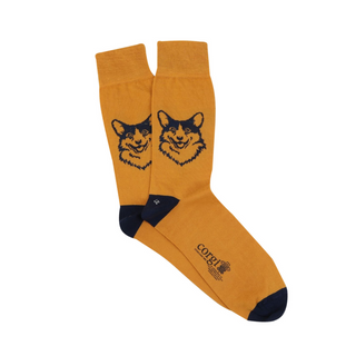 Men's Royal Collection Corgi Dog Cotton Socks - Corgi Socks
