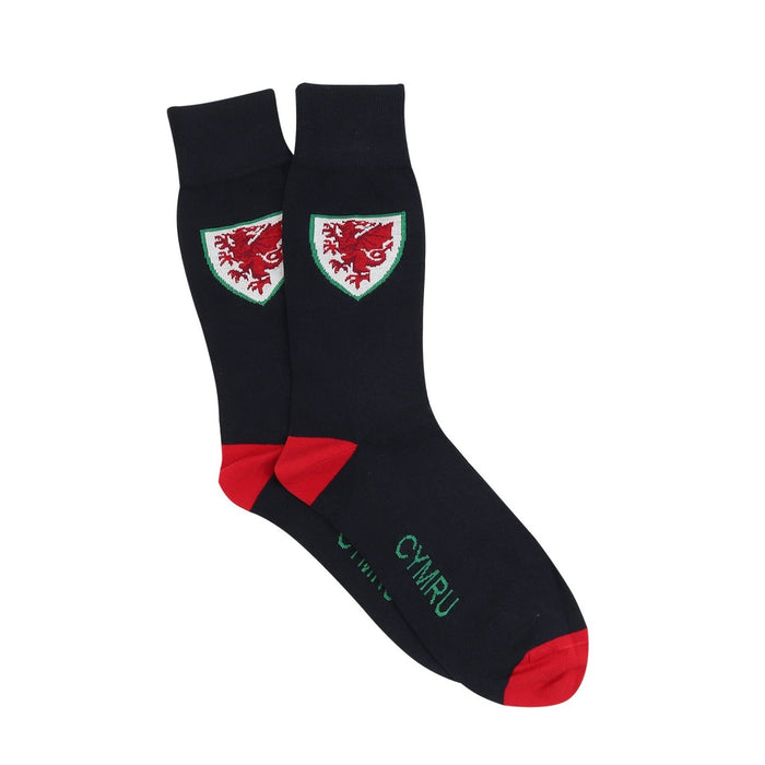 Men's Welsh Football Cotton Socks - Corgi Socks