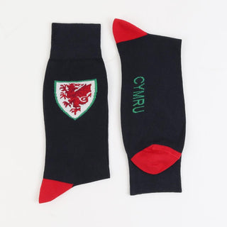 Men's Welsh Football Cotton Socks - Corgi Socks