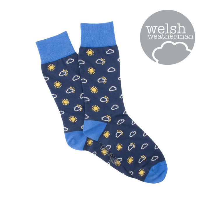 Men's Welsh Weatherman x Corgi Sun Cotton Socks - Corgi Socks
