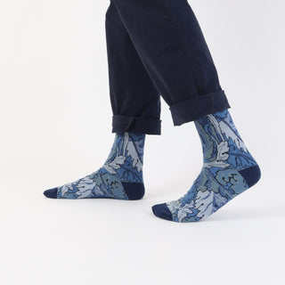 Men's William Morris Ancathus 1872 Cotton Socks - Corgi Socks