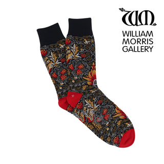 Men's William Morris Snakeshead 1876 Cotton Socks - Corgi Socks