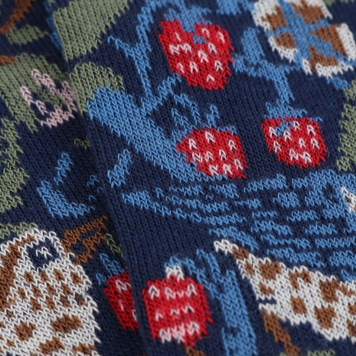 Men's William Morris Strawberry Thief 1883 Cotton Socks - Corgi Socks