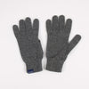 Pair of gray gloves on a white background


