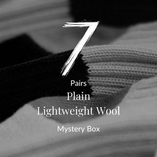 Men's Plain Merino Wool Socks-Mystery Box 7 Pairs