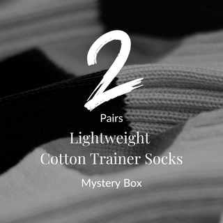 Men's Cotton Trainer Socks-Mystery Box 2 Pairs