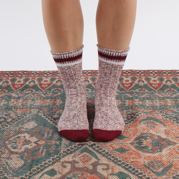 Women's Marl Stripe Pure Cotton Socks