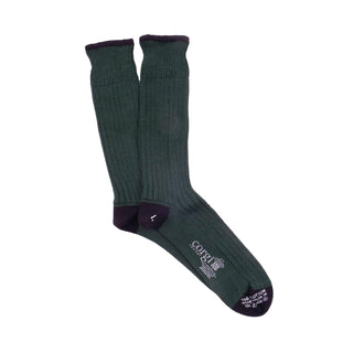 Men's Pure Cotton Contrast Trim Boot Socks