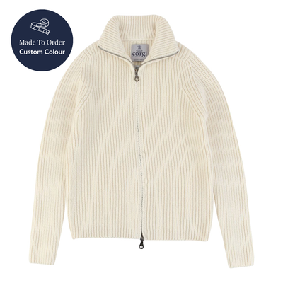 Women's Ribbed Zip Cardigan