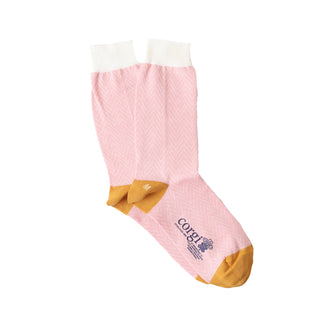 Women's Chevron Mercerised Cotton Socks - Corgi Socks