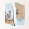 Women's Coronation Westminster Abbey Scene Cotton Socks - Corgi Socks