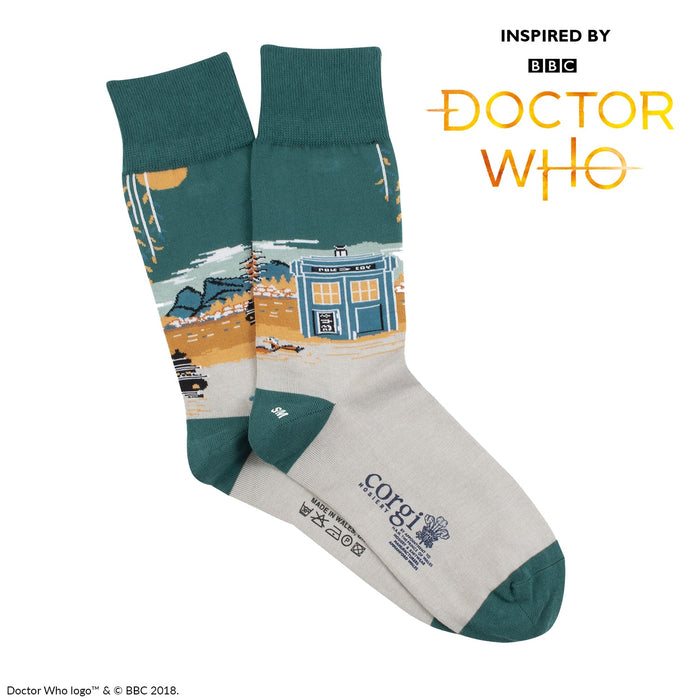 Women's Doctor Who Hangzhou Scene Cotton Socks - Corgi Socks