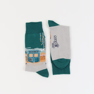 Women's Doctor Who Hangzhou Scene Cotton Socks - Corgi Socks