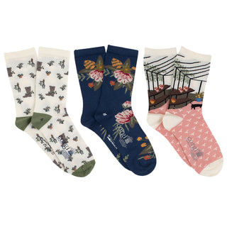 Women's Gardening 3-Pair Gift Box - Corgi Socks