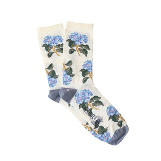 Women's Hydrangea Cotton Socks - Corgi Socks