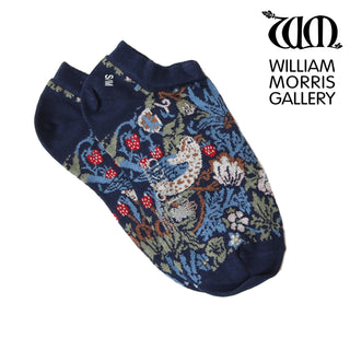 Women's William Morris Strawberry Thief 1883 Cotton Trainer Socks