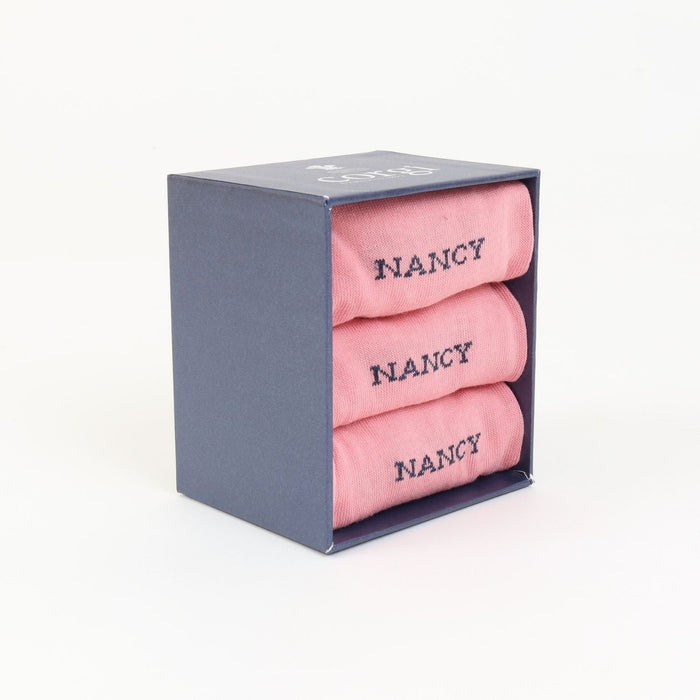 Women's Monogrammed 3-Pair Cotton Gift Box - Corgi Socks