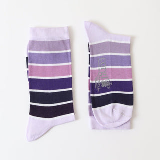 Women's Pantone Stripe Cotton Socks - Corgi Socks