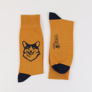 Women's Royal Collection Corgi Dog Cotton Socks - Corgi Socks