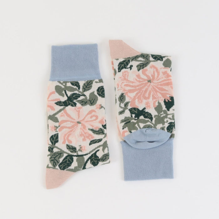 Women's William Morris Honeysuckle 1883 Cotton Socks - Corgi Socks