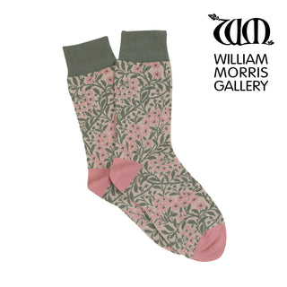 Women's William Morris Michaelmas Daisy 1890's Cotton Socks - Corgi Socks