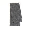Cable knit scarf in grey
