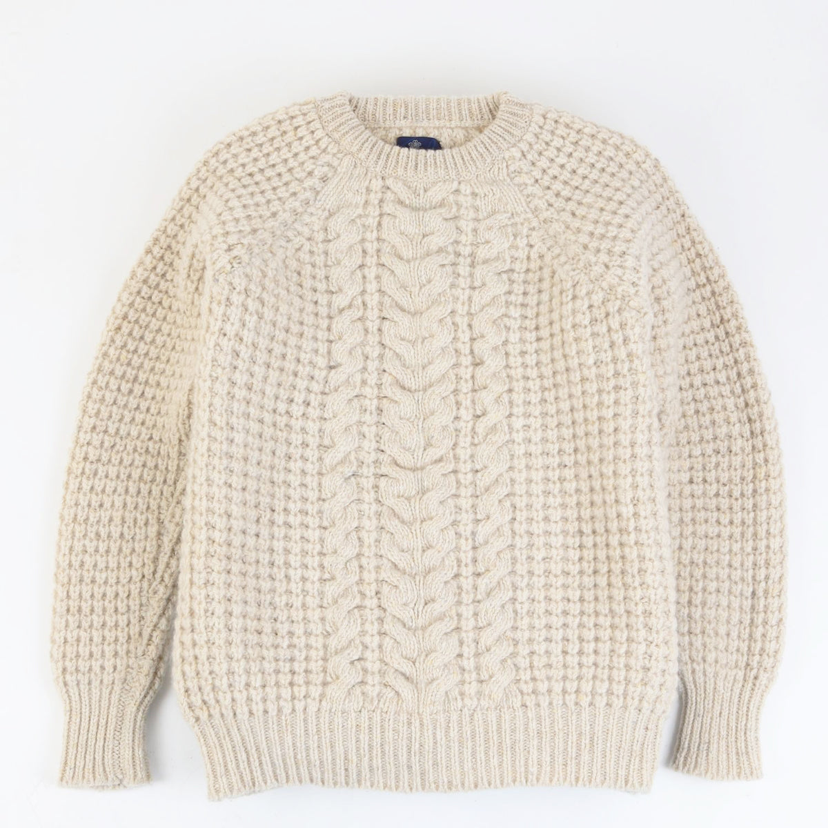 Women's Cable Donegal Wool Sweater