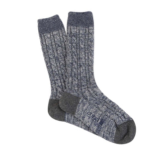 Men's Handmade Cable Cashmere & Cotton Socks