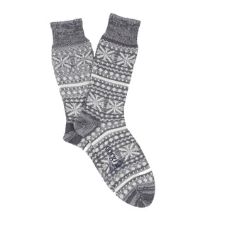 Men's Marled Fair Isle Wool & Cotton Sock Gift Box